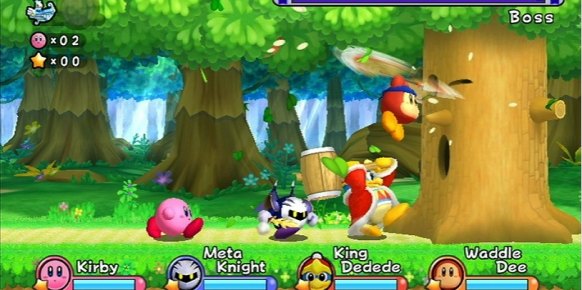 Uno de los mayores atractivos de Kirby reside en su diseño, así como en el regreso de viejos enemigos, como el clásico árbol de Dream Land.