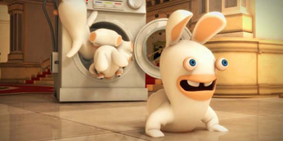 Así es como comienza la aventura, con varios Rabbids viajando en el tiempo por accidente a través de cuatro mundos plataformeros.