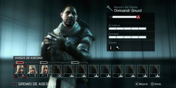 Convertir a nuestros asesinos en maestros, enviarlos a hacer misiones, mejorar sus armaduras o su capacidad combativa... Hay toda una microgestión alrededor de nuestro gremio. 