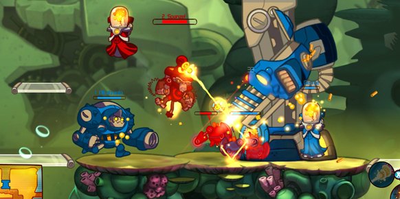 Awesomenauts es un título curioso y ameno que combina la acción con la estrategia y algunas dosis plataformeras.