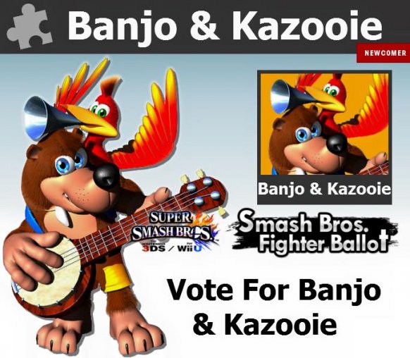 Playtonic promueve en las redes sociales que Banjo & Kazooie se unan al plantel de luchadores de Super Smash Bros