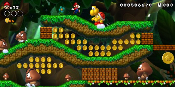 A pesar de que algunas situaciones plataformeras son conocidas, con enemigos más grandes de lo normal, siguen resultando interesantes y muy divertidas.