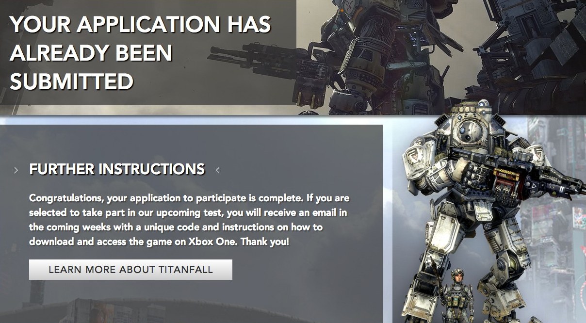 Empiezan los correos de registro para la Alpha de Titanfall a los que posean copia registrada de Battlefield 4 en XOne