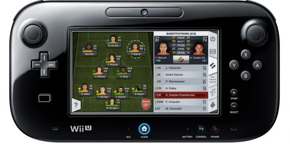 ¿Consiste todo en manejar a los futbolistas? Con el GamePad, podremos hacer muchas más cosas, como realizar sustituciones y modificar tácticas en tiempo real.