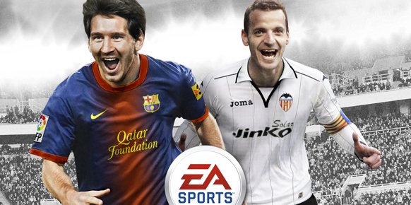 Roberto Soldado acompañará a Messi en la portada española de FIFA 13