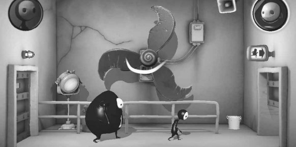 El planteamiento gráfico de Escape Plan, en blanco y negro, recuerda a clásicos de culto como Limbo o MadWorld.