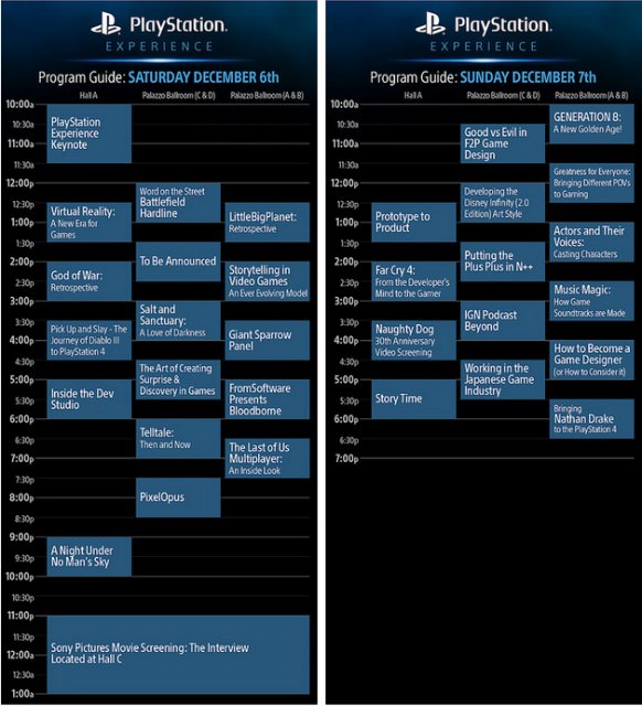 Sale a la luz el programa completo de la PlayStation Experience