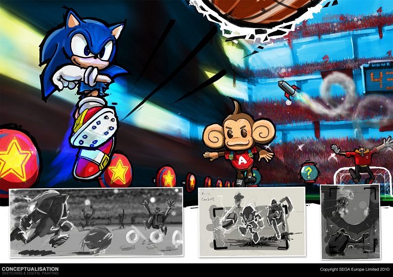 Descubren dos proyectos cancelados de Sonic: uno de fútbol y otro de lucha