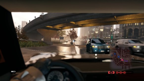 La cámara desde el interior del coche sólo está presente en las versiones de las plataformas más avanzadas, pero ayuda a dar poderío a las secuencias al volante. 