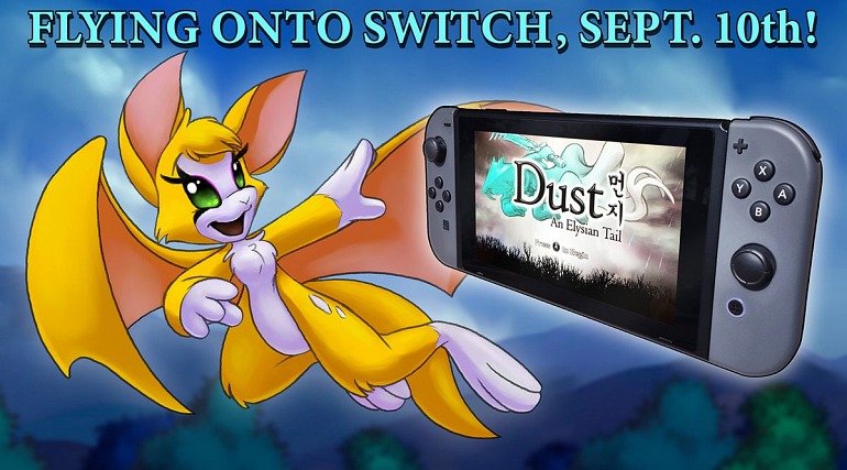 El notable Dust An Elysian Tail fecha su lanzamiento en Switch