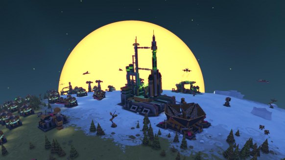 Planetary Annihilation ofrece algunas estampas visuales de gran calidad. El diseño de las unidades es algo pobre, pero no así la belleza de sus entornos.