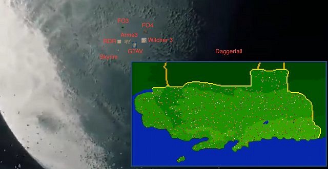 El mapa más pequeño de Star Citizen es mayor que GTA V, Skyrim o Fallout 3