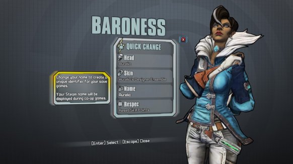 Aurelia la Baronesa posible personaje adicional de Borderlands: The Pre-Sequel!