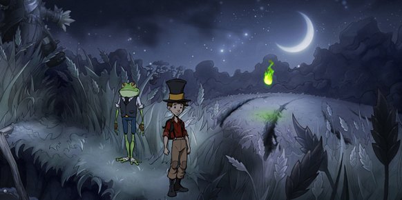 El apartado artístico de The Night of the Rabbit juega en otra liga. La vistosidad, colorido y originalidad en el diseño de escenarios y personajes es simplemente espectacular.