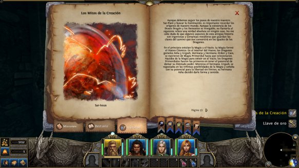 El juego está plagado de libros y documentos que nos narran la historia de este universo de fantasía con algunos guiños para los fans. 